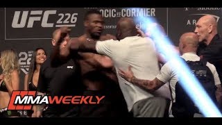 Derrick Lewis rips d ckhead Francis Ngannou would step in for title rematch  UFC Fight Night 199 [upl. by Ellevehc]