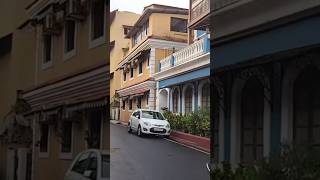 Goa  Portuguese colony ✨ fontainhas goa panjim miramar basilica bagabeach latin santorini [upl. by De]