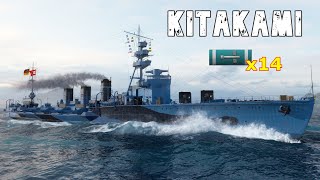 World of WarShips Kitakami  2 Kills 247K Damage [upl. by Calvinna]