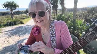 Debi Jean’s World E189 liveacoustic at the beach Howdie Neighbors Living in the Moment 🎸❤️🌴 [upl. by Kirimia]