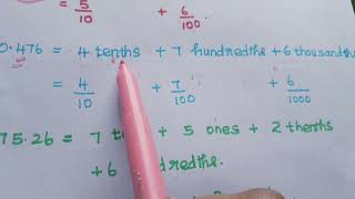 class 5 write each decimal numeral in expanded form [upl. by Kirk108]