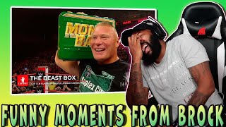 Funniest Brock Lesnar WWE Moments Reaction [upl. by Rebmak]