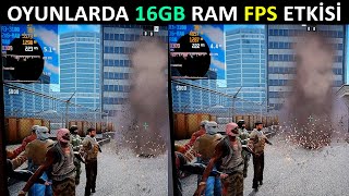 2x8 GB VS 16GB Bellek Oyunlarda FPS Arttırma ve Çift Kanal Ram Etkisi [upl. by Otrebcire]