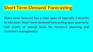 Short Term Demand Forecasting I Managerial Economics I AKTU [upl. by Conrad]