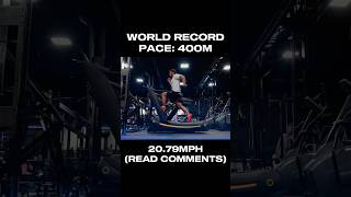 WORLD RECORD 400M PACE read comments Fyp [upl. by Akcirederf]