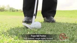 Golf Video Lesson Improve Chipping with Better Ball Position [upl. by Eicnan]