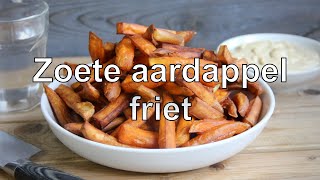 Zoete aardappel friet maken [upl. by Brad]