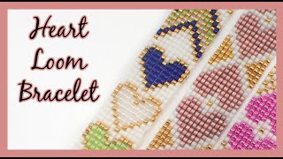 Heart Loom Bracelet Jewelry Making Off the Beaded Path [upl. by Ier]