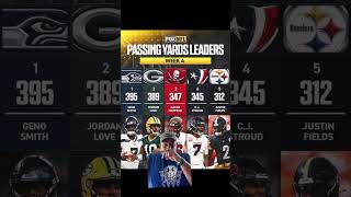 Week 4 NFL passing leaders greensreen nfl ￼ [upl. by Ahseinet]