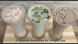 डायबिटीज़हाई BPमोटापा से बचने के लिएब्रेकफास्ट में लें ये 3 sugarfree super healthy smoothies [upl. by Prudence]