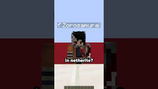 Minecraft Categorie con Zorosamurai shorts minecraft yoyyouyo [upl. by Davin]