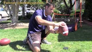 How to Hold for Field Goals  Placekicks Football [upl. by Ranjiv805]