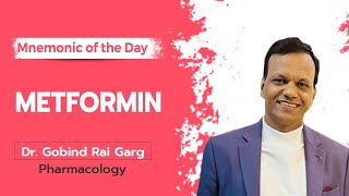 Mnemonic of the Day Metformin  Dr Gobind Rai Garg  Pharmacology [upl. by Nyladnarb]