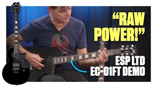 Streamlined ESP LTD Deluxe EC01FT Electric Guitar Demo [upl. by Atter]