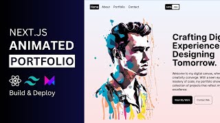 Nextjs Animated Portfolio Website with Framer Motion amp Tailwind CSS  Nextjs Beginner Project [upl. by Clotilde]