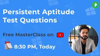 Persistent Aptitude Test Questions and Answers 2021 [upl. by Lesirg]