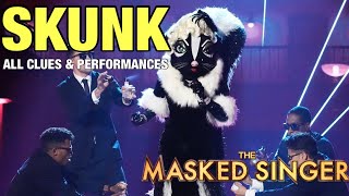 The Masked Singer Skunk All Clues Performances amp Reveal [upl. by Arsi]