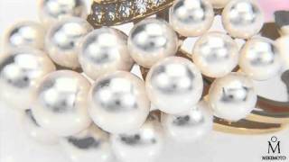 MIKIMOTO 015 CTW Akoya Pearl 18K Gold Ring [upl. by Graces]