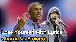 Barack Obama Raps Eminems Lose Yourself At Detroit HarrisWalz Rally [upl. by Myrilla]