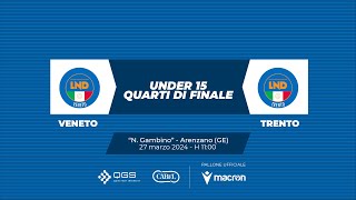 TDR 2024  C11  VENETOTRENTO  Quarti di Finale U15 [upl. by Eisset]