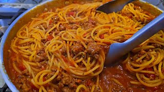 Spaghetti is better when you cook it this way  One Pan Spaghetti amp Meat Sauce Recipe [upl. by Lerrehs]