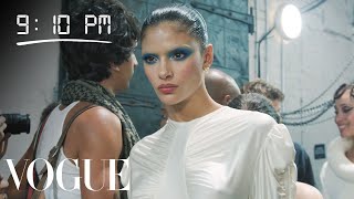 How Moroccan Model Rania Benchegra Gets Runway Ready  Diary of a Model  Vogue [upl. by Nadean699]