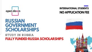 Study in Russia Open Door Scholarship Stage 2 [upl. by Tamar]