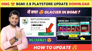 😍 Bgmi 28 Update Patch Notes  Bgmi New Update  M4 Glacier amp Free UC Event   Bgmi Update [upl. by Samford]