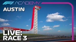 F1 ACADEMY LIVE Race 3  Austin 2023 [upl. by Anilejna453]