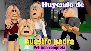 HUYENDO DE NUESTRO PADRE  Pelicula Completa  Mini Pelicula  Brookhaven rp🏡historia de roblox [upl. by Esyak]