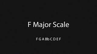 F Major Scale [upl. by Uyr]