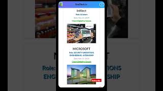 Infilect Microsoft hiring 🤯 jobupdates jobposts jobs trending shorts  SeaDeskin [upl. by Barrington]