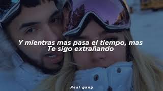 Anuel AA  Te necesito Letra [upl. by Neryt]