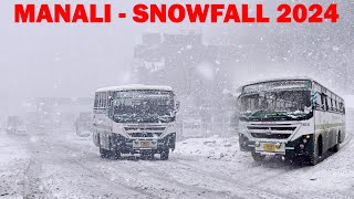 Heavy Snowfall in Manali  1st February 2024  Himbus [upl. by Farman]