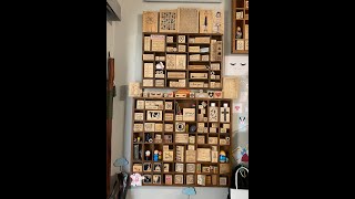 😱 Wood Mounted Stamps Garage Sale Haul Tales from a Craft Room Hoarder 😂 stamps papercrafting [upl. by Ulrica399]