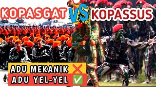 HUT  TNI 79  Mana yang lebih keren YELYEL KOPASSUS VS KOPASGAT [upl. by Ylime]