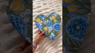 Painting a Heart Canvas  CAMILLA CREATIONS camillacreations painting art artist acrylicart [upl. by Nnaik706]