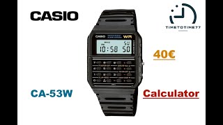 CASIO CALCULATOR CA53W Icona degli anni 80 [upl. by Seyer]