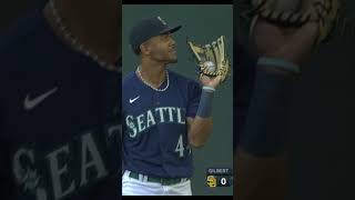 Julio Rodriguez ROBS Tatis Jr with AMAZING catch [upl. by Radcliffe449]