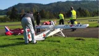 Ferngesteuerter OberDecker im Zebra Look Cessna Flug Tag Hausen aA 2012 [upl. by Mozza]