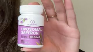 Liposomal Saffron Supplements 88 5 mg Maximum Absorption 100 Pure Saffron Extract Capsules Review [upl. by Irakuy578]