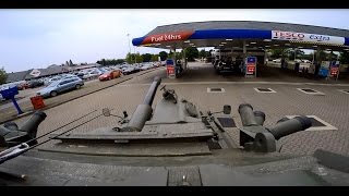 Going to the petrol station in a Tank to fill up [upl. by Moffit]