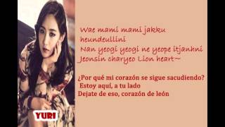 SNSD  Lion Heart Letra sub al españolLyrics with spanish translate [upl. by Norb]