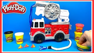 Play Doh Brandweerauto uitpakken  Family Toys Collector [upl. by Yebloc]