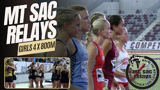 2024 TF  Mt SAC Relays  Girls Invite 4x800  Santiago [upl. by Canty]