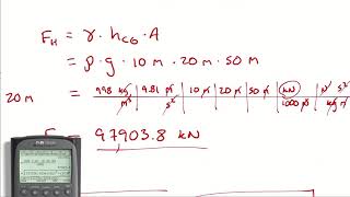 Example Problem  Hydrostatic Forces on Curved Surfaces 1 [upl. by Errol612]