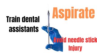 Using self aspirating syringe in dentistry [upl. by Anirdua]