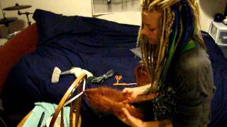 Double Ended Dreadlock Tutorial [upl. by Elleinaj929]