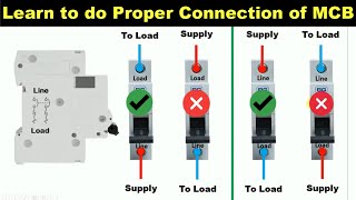 All Types of MCB Proper Connection  Input and output MCB connection TheElectricalGuy [upl. by Tomlin]