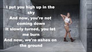 Miley Cyrus  Wrecking Ball Lyrics [upl. by Ries]